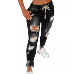 Jeans desgastados de estilo retro para mujeres - tienda en línea