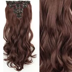 Extensión de Pelo Largo y Liso Natural 16 Clips en internet