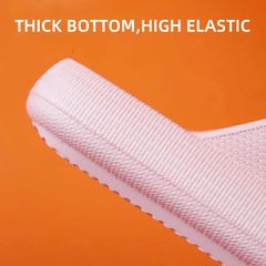 Zapatillas de nube con plataforma gruesa y hebilla para mujer, sandalias desliza en internet
