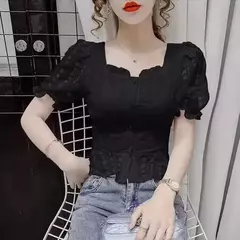 Top con Volantes y Botones Dama - comprar en línea