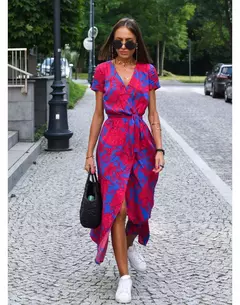 Vestidos largos con estampado Floral para mujer