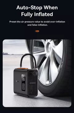 Inflador de neumáticos portátil para coche, compresor de aire de 250W