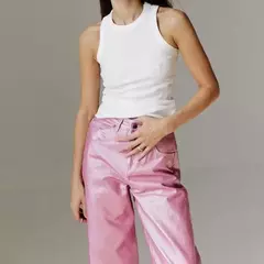 Pantalones Rectos Metálico - TOKO Directo a tu Puerta