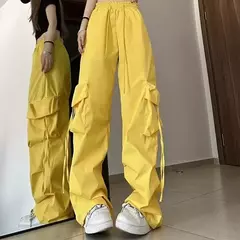 Pantalones Rectos con Cordones