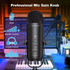 Kit de micrófono de condensador de estudio con brazo de pluma USB - TOKO Directo a tu Puerta