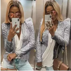 Chaquetas de Lentejuelas Lisa - comprar en línea