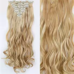 Imagen de Extensión de Pelo Largo y Liso Natural 16 Clips