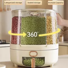 Caja de Almacenamiento de Granos sellada a prueba de insectos y humedad, tanque de arroz, almacenamiento de alimentos, 360 ° - TOKO Directo a tu Puerta