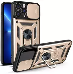 Funda de lujo con anillo magnético para iphone.