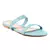 Sandália Rasteira Laço 2 Tiras Azul - comprar online