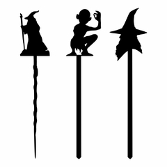 Kit 3 Marcador de página Harry Potter, Star Wars 3mm - loja online