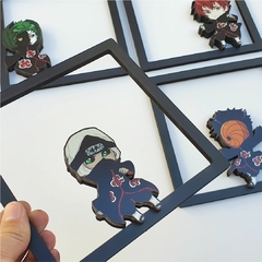 Akatsuki Kit 4 Quadros Recorte 3D Personagem Naruto - Set Ideias Criativas