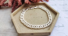 Pulseira Masculina Elo Duplo Em Prata - comprar online