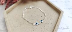 Pulseira Infantil Em Prata Olho Grego - comprar online