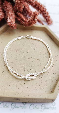 Pulseira em Prata Nó