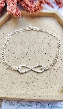 Pulseira Infinito em Prata