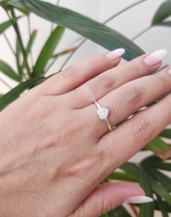 Anel Coração Cravejado micro zircônias - comprar online