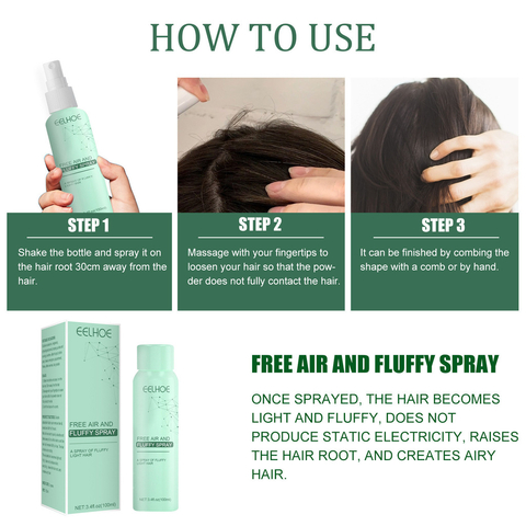 SPRAY SECA PELO /EELHOE FREE AIR AND FLUFFY SPRAY gfj16yx01/100ml MG-161 -