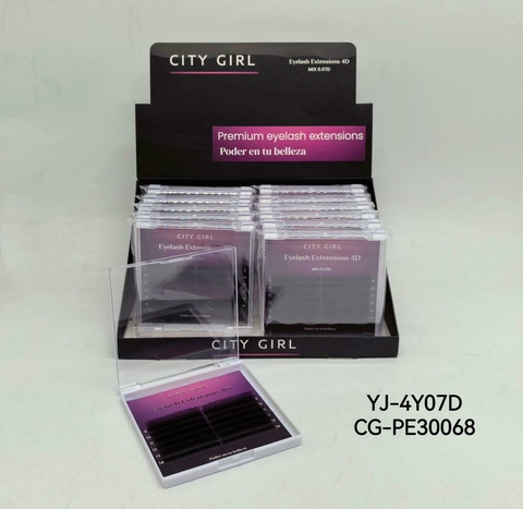 PESTAÑAS TECNOLOGICAS 4D MIX 0.07D CITY GIRL YJ-4Y07D 6931240630068