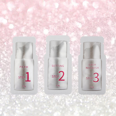 paso 1-2-3 para lifting pestana