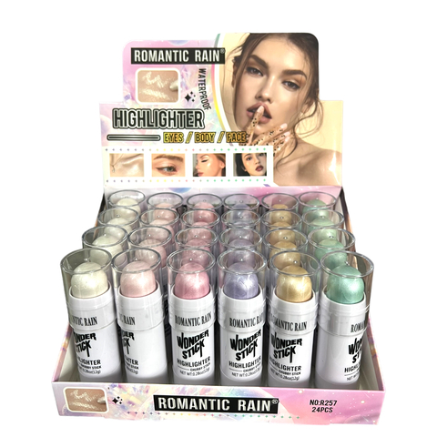 Romantic rain wonder stick highlighter iluminador de colores 12g 6985887913596