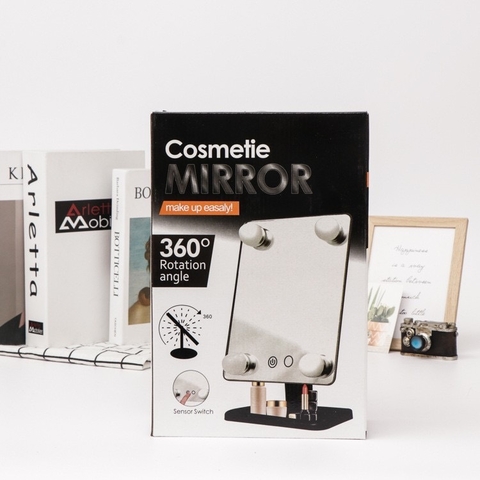 espejo c/luz cosmetie mirror 360rotation angle mg12016*6998836512801