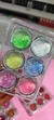 12 Kit de 6brillitos glitter decoracion para unas