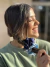 Scrunchie Têmis: Tons de Azul