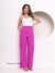 Doutoras Modas- Calça Feminina Cargo Flare Calça Bolso Lateral Pantalona Alfaiataria 101