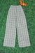 Doutoras Modas Calça Pantalona Zr Xadrez Cintura Alta Bolsos Falsos X8028 - Doutoras Modas