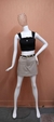 Doutoras Moda Short Saia Alfaiataria Gabardine Cintura Alta Detalhe com Bolsos Frontais Fake 1810 - Doutoras Modas