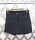 Imagem do Doutoras Moda Short Saia Alfaiataria Gabardine Cintura Alta Detalhe com Bolsos Frontais Fake 1810