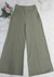 Doutoras Modas Calça Pantalona Lisa Com Bolsos Laterais Botões em Gabardine Cintura Alta Elegante 8447 - loja online
