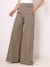 Doutoras Modas Calça Pantalona Lisa Com Bolsos Laterais Botões em Gabardine Cintura Alta Elegante 8447 - Doutoras Modas