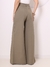 Doutoras Modas Calça Pantalona Lisa Com Bolsos Laterais Botões em Gabardine Cintura Alta Elegante 8447 na internet