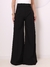 Doutoras Modas Calça Pantalona Lisa Com Bolsos Laterais Botões em Gabardine Cintura Alta Elegante 8447 - loja online