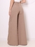 Doutoras Modas Calça Pantalona Lisa Com Bolsos Laterais Botões em Gabardine Cintura Alta Elegante 8447 - comprar online