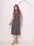 Imagem do Doutoras Moda Vestido Chemise Alfaiataria Gabardine Midi Botões Frontais 195