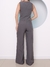 Doutoras Modas Conjunto Longo Calça e Colete Alfaiataria Gabardine Com Bolso Social Fashion 189 - comprar online