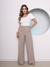 Doutoras Modas Calça Pantalona Alfaiataria Gabardine Feminina Social Wide Leg G120 na internet