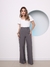 Doutoras Modas Calça Pantalona Alfaiataria Gabardine Feminina Social Wide Leg G120 na internet