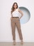 Doutoras Modas Calça Social Feminina Alfaiataria Luis Twill Wide Leg Cigarette Lançamento G177 - comprar online