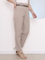 Doutoras Modas Calça Social Feminina Alfaiataria Luis Twill Wide Leg Cigarette Lançamento G177 - loja online