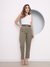 Doutoras Modas Calça Social Feminina Alfaiataria Luis Twill Wide Leg Cigarette Lançamento G177 - Doutoras Modas
