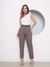 Doutoras Modas Calça Social Feminina Alfaiataria Luis Twill Wide Leg Cigarette Lançamento G177
