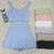 Imagem do Doutoras Modas Conjunto Feminino Cropped e Shorts Saia Modelo Verão Moda 2025 LT210