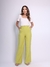 Doutoras Modas Calça Elegante Tecido Amarante Cintura Alta Bolso Traseiro 220 - Doutoras Modas