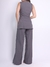 Doutoras Modas Conjunto Gabardine Calça Pantalona e Colete Acinturado com Recorte em V Moderno Elegante 860000 na internet