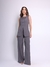 Doutoras Modas Conjunto Gabardine Calça Pantalona e Colete Acinturado com Recorte em V Moderno Elegante 860000 - comprar online