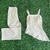Doutoras Modas Conjunto Positano Calça Pantalona e Blusa Assimétrica com Alça Fina Elastano nas Costas Tendência 863000 na internet